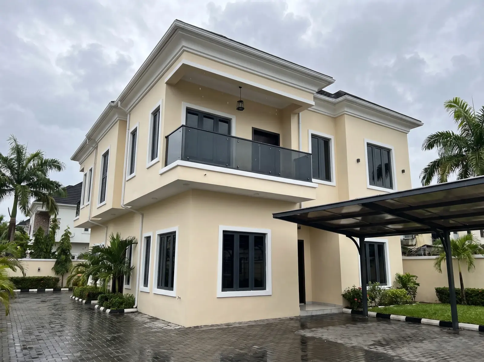 Exterior walls finished in Legend weather-resistant paint